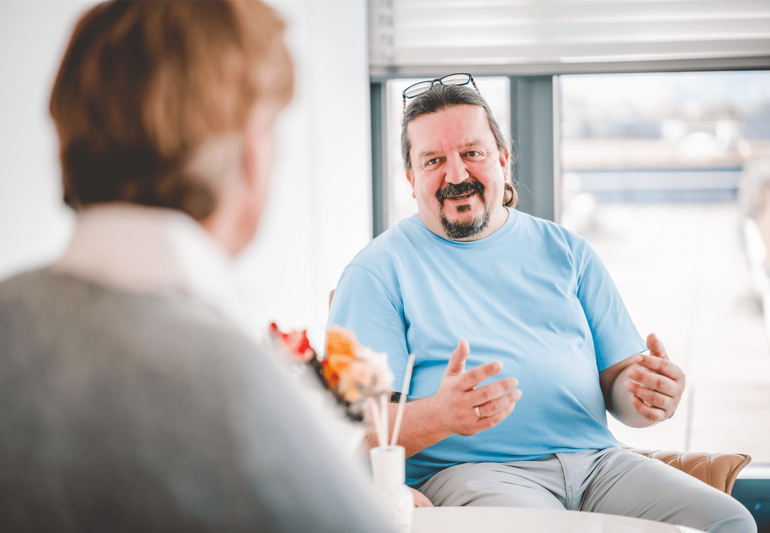 Besprechung mit Patienten in der BetaGenese